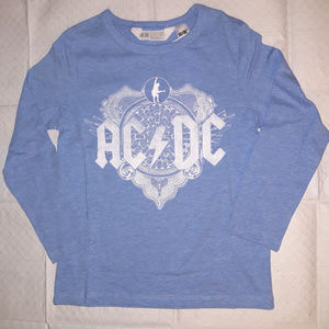 AC/DC Logo long sleeve T-Shirt Boys 4-6 6-8 8-10 NWT